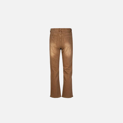 Vintage Brown Straight-Leg Jeans