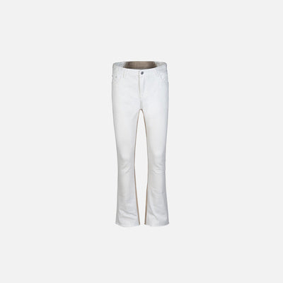 Dual-Tone Wave Flare Jeans