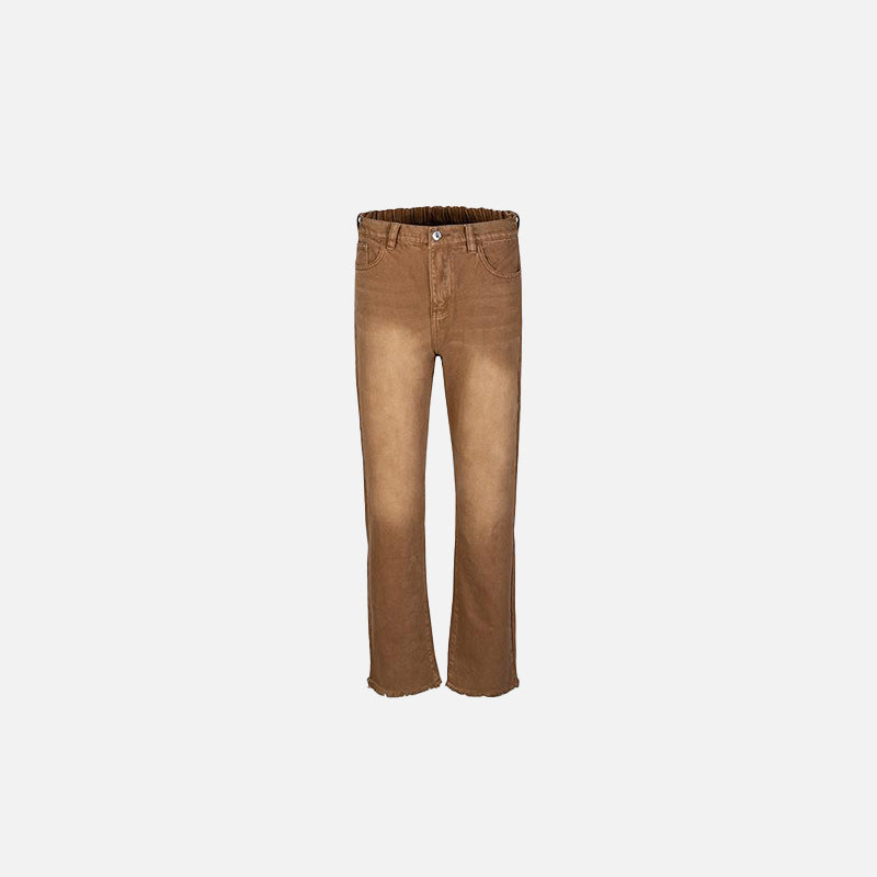 Vintage Brown Straight-Leg Jeans