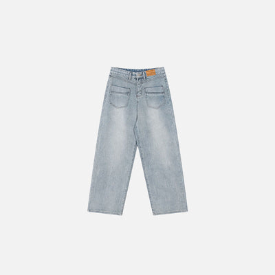 Urban Reversed Straight-Leg Jeans