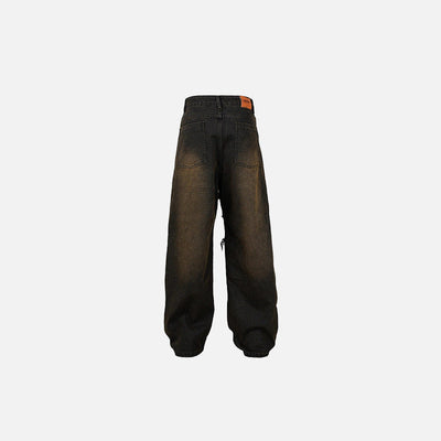 Irregular Monster Stitches Jeans