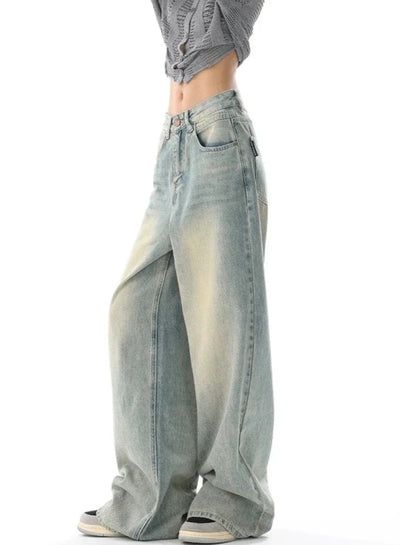 Ultra Wide-Leg Baggy Denim Jeans