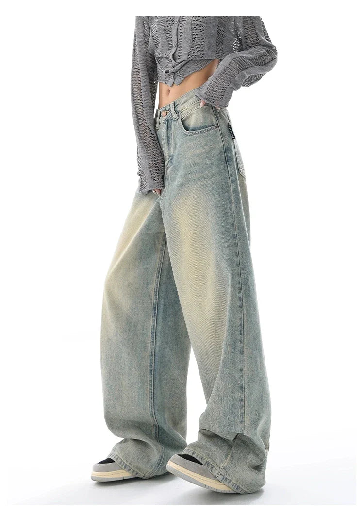 Ultra Wide-Leg Baggy Denim Jeans