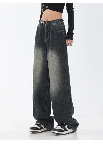 Vintage Washed High Waist Women's Jeans