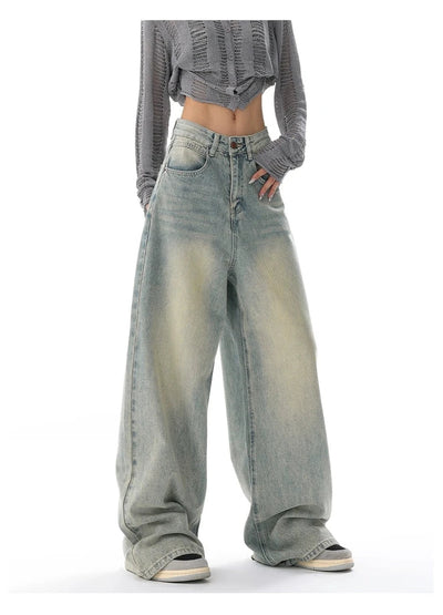 Ultra Wide-Leg Baggy Denim Jeans