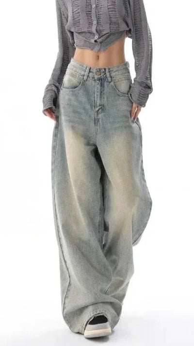 Ultra Wide-Leg Baggy Denim Jeans