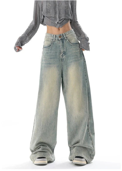 Ultra Wide-Leg Baggy Denim Jeans